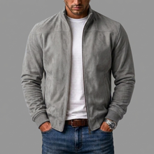 Kerral – Elegante Wildleder Jacke – Grau