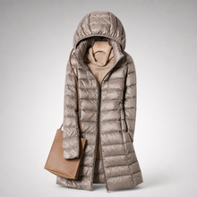Damen ultraleichte Daunenjacke – Khaki
