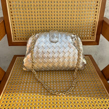 Elegante vegane Leder-Clutch – Stilvolle Abendtasche – Gold