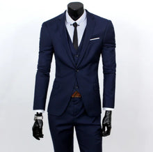 Herren Elegante Hochzeitsgast Anzug | 3-Teilig – Blau 2