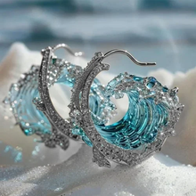 Ohrringe „Ozeans Schwur“ – Silber