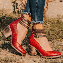Noralina | Elegante Komfort-Stiefel – Rote Schlange