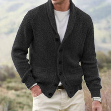 Yanis – Langärmelige Strickjacke Mit Knöpfen – Schwarz