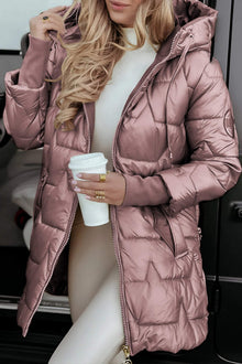 Amelie - Stilvolle Winterjacke für Damen – Rosa