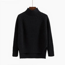 Eleganter Rollkragenpullover aus Kaschmir für Damen | Ideal für den Winter – Schwarz