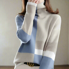 Lässiger Pullover mit Rollkragen für Damen | Ideal für den Winter – Blau