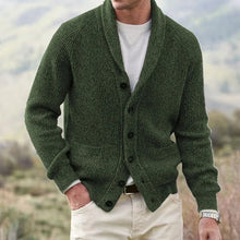 Yanis – Langärmelige Strickjacke Mit Knöpfen – Armeegrün