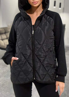 Steppjacke mit Kapuze | Leicht & Wärmend | Sportlich-Eleganter Stil – Schwarz