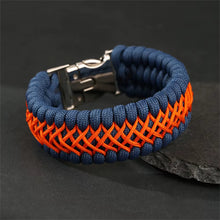 KnotVanta - Armband Mit Geflochtener Kordel Und Schnalle – Blau