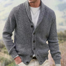 Yanis – Langärmelige Strickjacke Mit Knöpfen – Grau