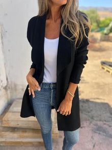 Clarissa™ | Luxuriöses Jas – Schwarz