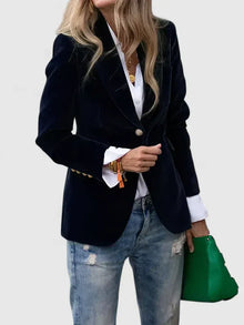 Daria - Strukturierter Blazer – Schwarz