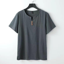 Leinen-T-Shirt mit Button-Down-Ausschnitt - Carter's – Grau