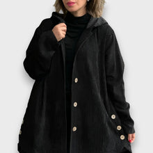 Corvianne – Lässige Kapuzenjacke – Schwarz