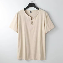 Leinen-T-Shirt mit Button-Down-Ausschnitt - Carter's – Beige