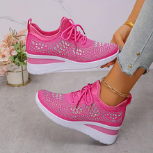 Bequeme Atmungsaktive Orthopädische Sneakers für den Alltag – Rosenrot