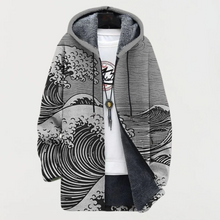 Delfina - Eine hochwertige Jacke, die Kunst zum Tragen bringt – Grau