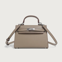 Elegante Umhängetasche aus veganem Leder - Elina – Khaki