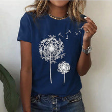 Natasha - Bequemes Grafik T-Shirt aus Weicher Baumwolle – Blau