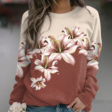 Floraler Pullover | Elegantes florales Design | Bequeme Passform – Braun