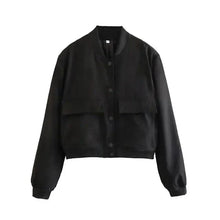 Stylische Damen Übergangsjacke | Kurze – Schwarz