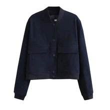 Stylische Damen Übergangsjacke | Kurze – Blau