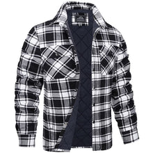 Darius | Herren-Holzfällerjacke im karierten Design – Noir