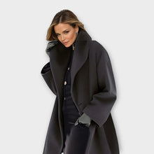 Norlina | Eleganter winddichter Mantel – Schwarz