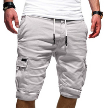 Jasper | Herren Cargo-Shorts mit Tunnelzug – Weiß