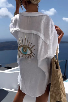 Mykonos | Übergrößen-Bluse – Weiß