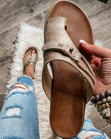 Modische Unterstützend Sandalen – Veganes Leder & Fußkomfort – Grau