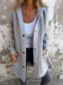 Comfi | stilvolle lässige Hoodie-Jacke – Grau