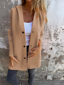 Comfi | stilvolle lässige Hoodie-Jacke – Braun