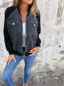 Mira | Jeansjacke – Schwarz