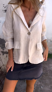 Ellie™ | Minimalistischer Blazer – Khaki