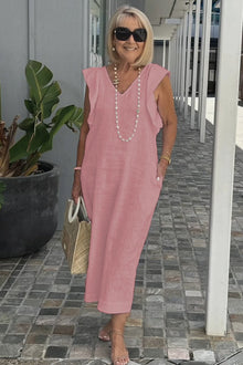 Celeste | Leichtes Sommerkleid für mühelosen Stil – Pink