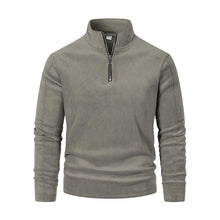 Langarmshirt mit Reißverschlusskragen | Bequemer Sitz | Vielseitiger Stil – Grau