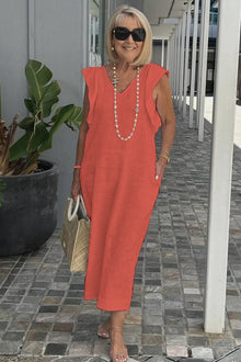 Celeste | Leichtes Sommerkleid für mühelosen Stil – Rot