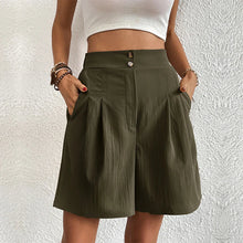 Emmerald - Damen Shorts: Cargo, Stretch, Lässig – Grün