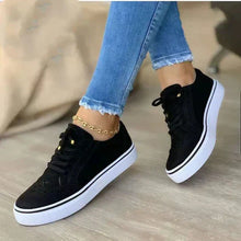 Katarina | Damen Schnürer Sneaker – Schwarz