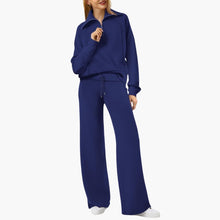Katarina | Damen Trainingsanzug Set mit Halbzip – Marineblau