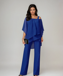 Macarena – Modernes Zweiteiliges Set Mit Lagen Schau – Blau