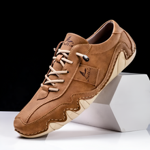 Damon - Halden Leder Turnschuh – Braun