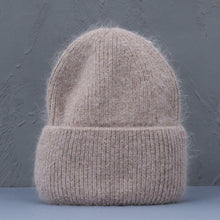 Damen und Herren Strick Mütze – Khaki