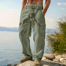 Kilian | Herren Cargo Hose mit Kordelzug und Seitentaschen – Hellgrün