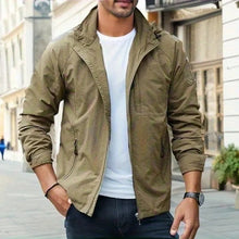 Konstantin | Herren Cargo Jacke Übergangsjacke – Braun