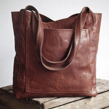 Luxuriöse vegane Lederhandtasche – Geräumige & stilvolle Tasche – Dunkelbraun