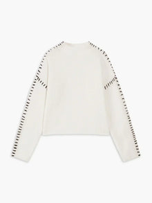 Mia™ | Cozy Oversized Sweater – Weiß