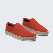 Hanya – Slip-On Schuhe Aus Wildleder Mit Espadrille Sohlen – Orange