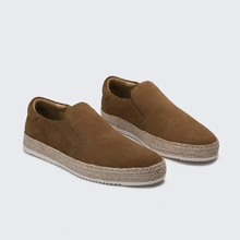 Hanya – Slip-On Schuhe Aus Wildleder Mit Espadrille Sohlen – Braun